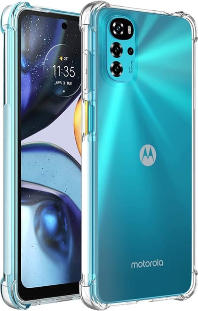 Shockproof Flexibele achterkant Silicone hoesje Transparant Geschikt voor: Motorola Moto G22 5G