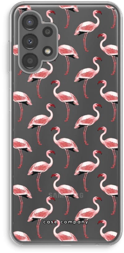 Case Company® - Hoesje geschikt voor Samsung Galaxy A13 4G hoesje - Flamingo - Soft Cover Telefoonhoesje - Bescherming aan alle Kanten en Schermrand