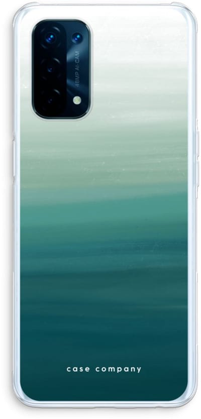 Case Company® - Hoesje geschikt voor Oppo A74 5G hoesje - Ocean - Soft Cover Telefoonhoesje - Bescherming aan alle Kanten en Schermrand
