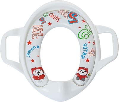 Kinder Potje Trainingsstoel - Baby Toilet Trainer - Zindelijkheidstraining - Zachte Spons Zitting - 37.5 x 28 cm - Wit