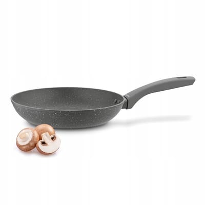Grijze Marmen Koekenpan Inductie 26cm Non-Stick