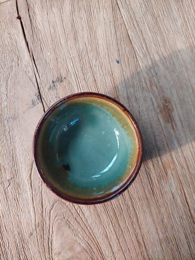 Floz Design klein schaaltje verschillende soorten glazuur - geschikt voor theezakjes, nootjes en meer - bruin en groen - kwaliteit en fair trade
