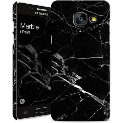 i-Paint cover Marble - zwart - voor Samsung A3 2017