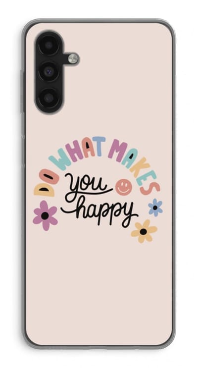 Case Company® - Hoesje geschikt voor Samsung Galaxy A13 5G hoesje - Happy days - Soft Cover Telefoonhoesje - Bescherming aan alle Kanten en Schermrand