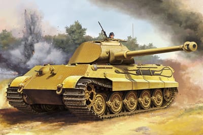 Trumpeter Modelbouwpakket Auto - 00948 Pz.Kpfw.VI Sd.Kfz.182 Tiger II - Porsche Vroeg productievoertuig Fgst.Nr.280009 Plastic - 1:16 - Modelbouw