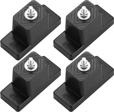 Vibratie Isolator Beugels - Trillingsdempers Airco - Airco Installatie Stabiliseren - Zware Natuurrubber Constructie - 4 stuks - Zwart