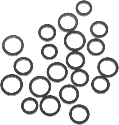 Rubberen Riemen - Stationaire Wielen - Cassettedeck Reparatie - Slijtvast Rubber - 9-13mm Gat - Zwart