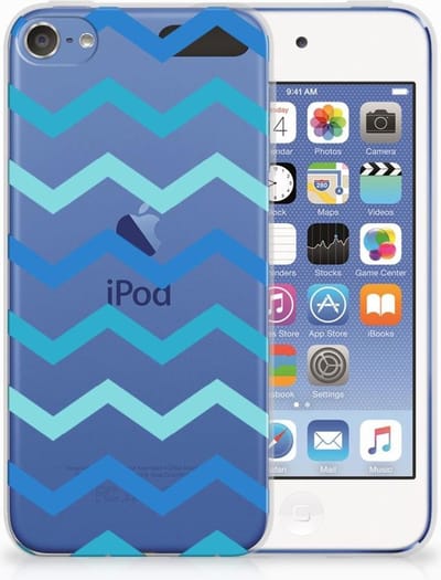 Apple iPod Touch 5 | 6 TPU bumper Zigzag Blauw