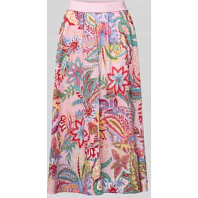 Regular Fit midirok met allover paisleyprint