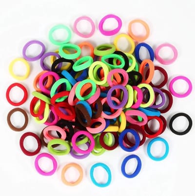 Haarelastiekjes set van 100 stuks voor vlechten, scrunchies en haarstyling in 36 kleuren voor dames, heren en kinderen