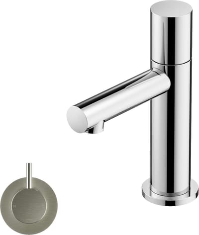 Hotbath Dude V001GN - fonteinkraan - 1-knop - Recht - 14.8 cm - Geborsteld Nikkel