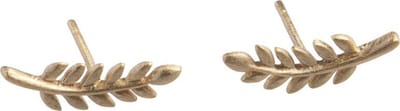 Lauren Sterk Amsterdam oorbellen blaadjes - goud verguld - E-coating