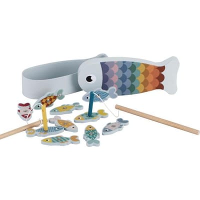 Houten Magnetisch Visspel Baby- en peuterspeelgoed Badspeelgoed Houten speelgoed