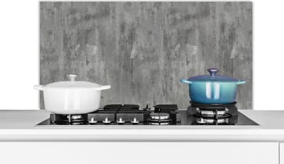Spatscherm keuken 100x50 cm - Kookplaat achterwand Roest - Beton print - Patroon - Muurbeschermer - Spatwand fornuis - Hoogwaardig aluminium