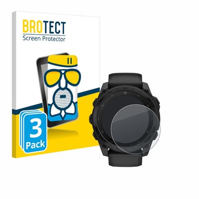 BROTECT - Screenprotector voor Garmin Tactix 8 AMOLED (51 mm) - Folie Beschermfolie Beschermglas matte 3 Stuks