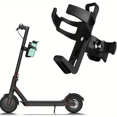 1 stuks 360 Graden Roterende Fiets Waterfleshouder voor Mountainbikes, Elektrische Scooters en Meer - Houdt uw Drank Veilig Vast black