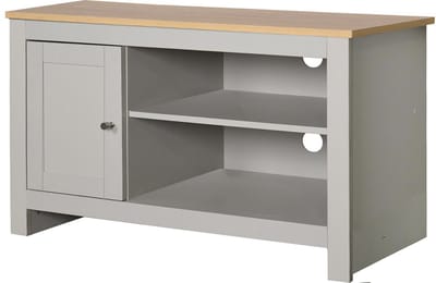 Emerald-Tv-meubel - 1-deur - Eiken/Grijs