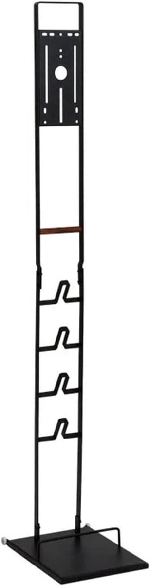 Stofzuiger houder - Vloerstandaard organizer - Opbergen en organiseren - Boorvrij monteren - 127 cm hoog - Zwart