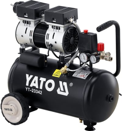 Yato YT-23342 Geluidsarme (81DB) Compressor - 24 liter Ketel