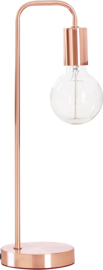 Atmosphera Tafellamp/bureaulampje Design Light - metallic koper - H46 cm - Leeslamp