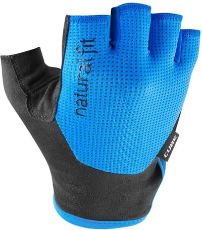 CUBE GLOVES SHORT FINGER X NF BLACK/BLUE