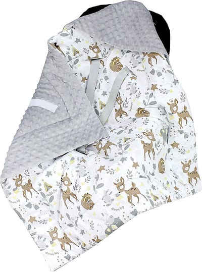 Warme Baby Wikkeldeken voor Maxi Cosi en Kinderwagen - Geschikt voor 3-Puntsgordel