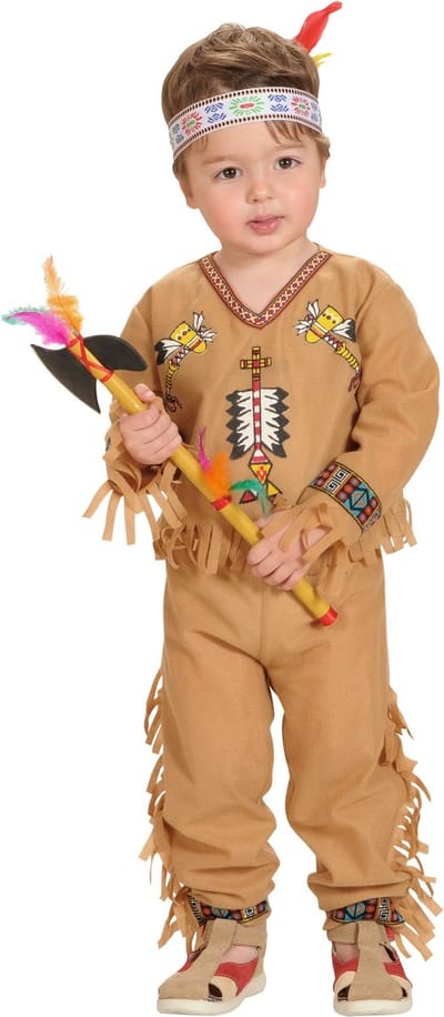 WIDMANN - Indianenpak voor jongens - 90 (1-2 jaar)