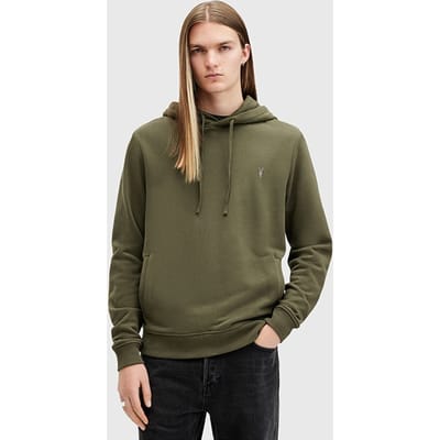 AllSaints Raven Oth Hoody Grange Green Taglia: XS | Felpe con cappuccio Outlet | Uomo | Verde