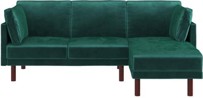 Clair-Slaapbank - 3-zits - Groen Fluweel