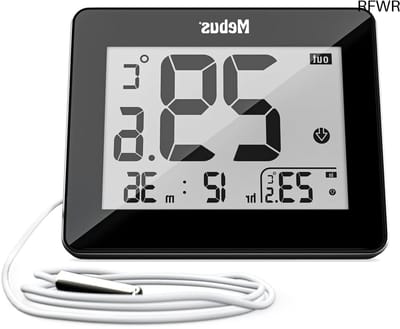 RFWR® Digitale thermometer voor binnen en buiten met bekabelde sensor