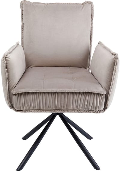 Stoel met armleuning Chelsea Grijs Kare Design