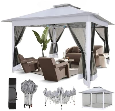 Easy Up Partytent - Paviljoen Opvouwbaar - Extra Stevig