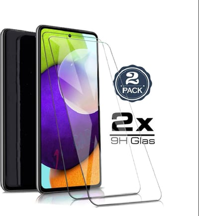 S21 FE screenprotector geschikt voor Samsung Galaxy S21 FE 2 packs - tempered glass - beschermlaag voor Galaxy S21 FE Samsung