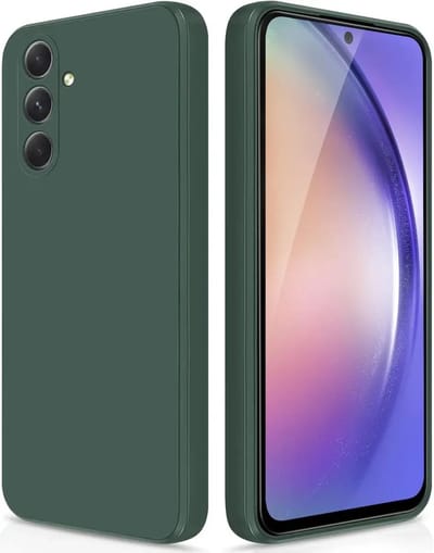 Hoesje met Camera Bescherming Geschikt voor Samsung Galaxy A54 | Back Cover | Dun | Flexibel TPU | Donkergroen
