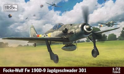 IBG Models Modelbouwpakket Vliegtuigen - 72543 Focke-Wulf Fw 190D-9 - Jagdgeschwader 301 WWII - Duits Propellervliegtuig Plastic - 1:72 - Modelbouw