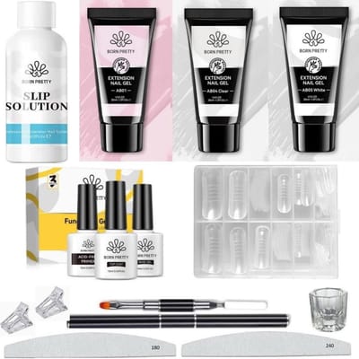 Born Pretty - Polygel - Polygel nagels - Polygel Nagels Starterpakket - Polygel kit - Polygel kleuren - Polygel producten - Polygel set - Acrygel - Polygel clear - Polygel roze - Polygel nude - Polygel wit - Polygel tube - Polygel Starters Kit