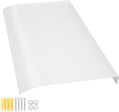 Deurluifel Polycarbonaat - Entree luifel Buitenschuilplaats - Bescherming tegen regen - UV-bestendig paneel - 200 cm breed - Transparant