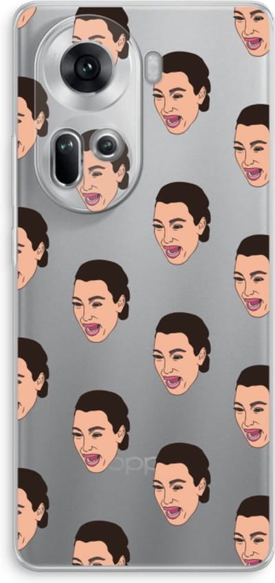 Case Company® - Hoesje geschikt voor Oppo Reno 11 hoesje - Ugly Cry Call - Soft Cover Telefoonhoesje - Bescherming aan alle Kanten en Schermrand