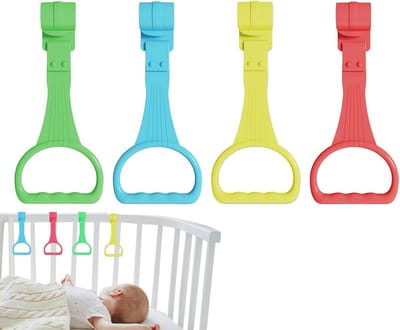 Babybed Haken - Set van 4 - Ophanghaken voor Box en Ledikant - Gekleurd