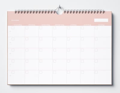 Huurdies Planner - 18 maanden - Tijdloos - A4+