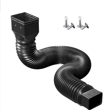 Dailygoods- Regenpijpverlengingsset Uitschuifbaar - Intrekbare Afvoerpijp - 20-59 Inch - Wastafelvangst - No-Dig Installatie - Duurzaam Materiaal