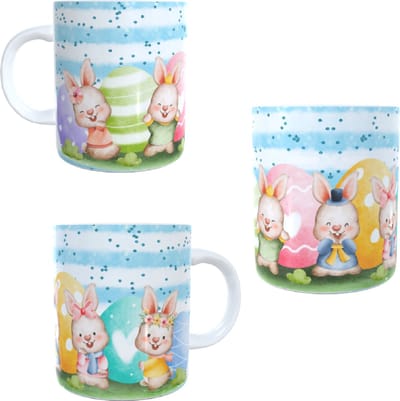 Bedrukte beker - mok - pasen - feest - geschenk - paaseieren