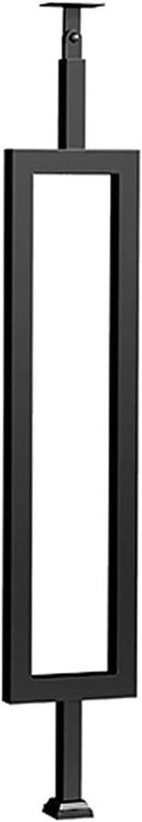 Trapleuning paal - Steunpaal Balustrade - Veiligheid Binnen Buiten - Verstelbare Hoek - 95 cm - Zwart