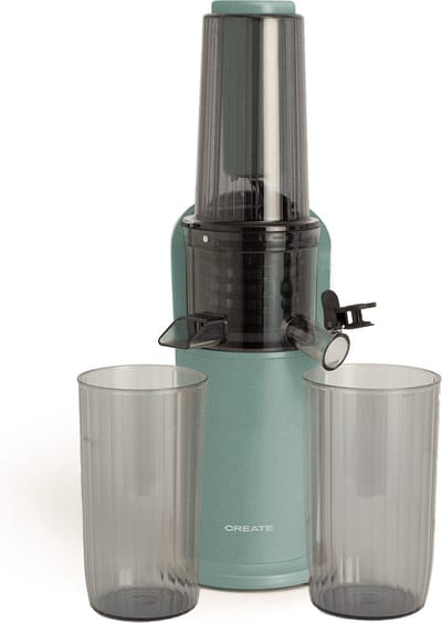 CREATE - Blender met langzame extractie 150W - Sage - Reverse-functie - Compact formaat - JUICER SLOW MINI