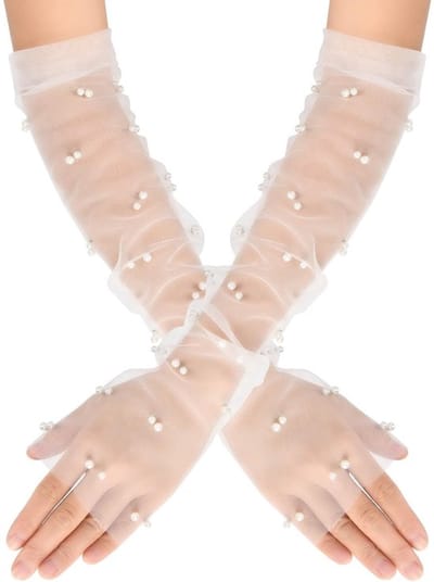 Vt products - Vingerloze handschoenen - Transparante tule