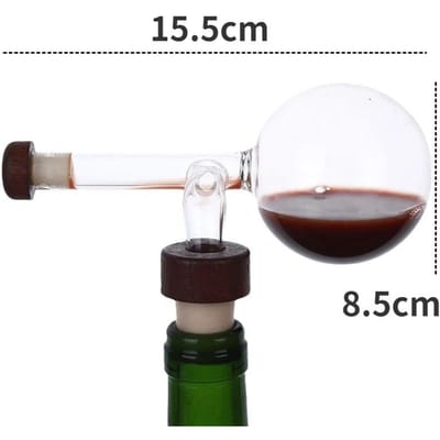 Ronde/Perzikvormige Transparante Rode Wijn Beluchter Draagbare Rode Wijn Fles Schenker en Snelle Decanteertuit Glas Bezinkapparaat gray