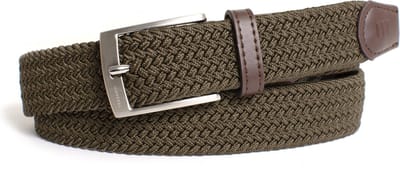 TRESANTI | ERLING I Gevlochten elastische riem | Olive | Size 85