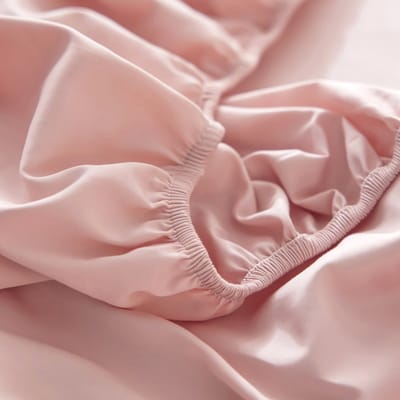 Hoeslaken Set 3-delig – Hoeslaken (120×200×30cm) + 2 Kussenslopen（60x70cm) – Peach Fuzz – 100% Katoen S100 – Ademend & Antibacterieel-LichtRose