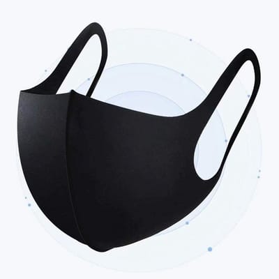 Lichtgewicht en Elastisch Mond- en Neusmasker voor Dagelijks Gebruik - Zwart