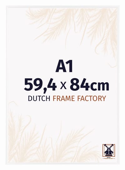 Fotolijst A1 59,4x84 cm - Kunststof - Wit Hoogglans - Easy